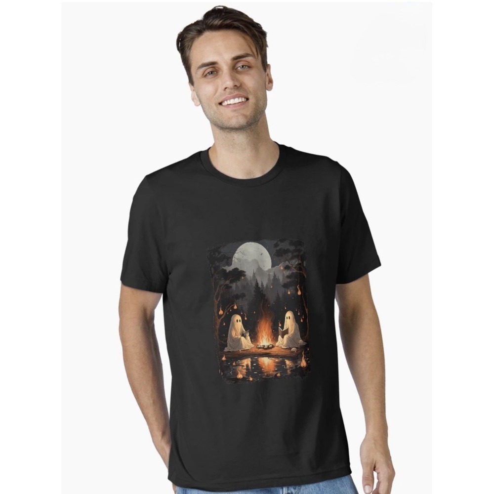 Caribbean Ultra Cotton Scary Ghost Ghoul Graphic Shirt for Halloween Size Xl - Picture 2 of 16